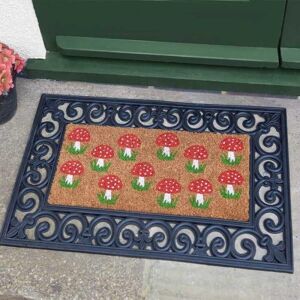Marco Paul Red Coir Mushroom Pattern Nonslip Doormat Insert 53cmx23cm Size: Medium Multicolor Medium Marco Paul Red Coir Mushroom Pattern Nonslip Doormat Insert 53cmx23cm Size: Medium Multicolor Medium