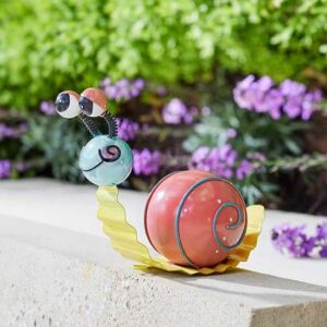 Marco Paul 16cm Multicoloured Steel Hand Painted Snail Garden Ornament Multicolor Marco Paul 16cm Multicoloured Steel Hand Painted Snail Garden Ornament Multicolor