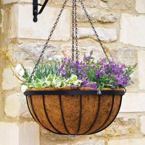 Marco Paul hanging basket Outdoor Durable Metal Basket for garden 12" in Beige Beige Marco Paul hanging basket Outdoor Durable Metal Basket for garden 12" in Beige Beige