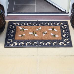 Marco Paul Beige Cor Bee Patterned Doormat Insert 53cm Size: 100 cm diameter Beige 100 cm diameter Marco Paul Beige Cor Bee Patterned Doormat Insert 53cm Size: 100 cm diameter Beige 100 cm diameter
