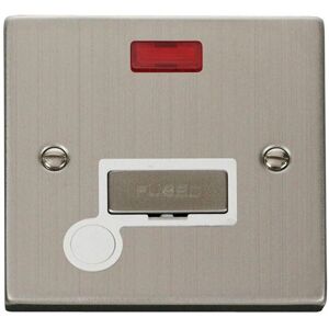 SE Home Stainless Steel 13A Fused Ingot Connection Unit With Neon With Flex in Metallic Silver Metallic Silver SE Home Stainless Steel 13A Fused Ingot Connection Unit With Neon With Flex in Metallic Silver Metallic Silver