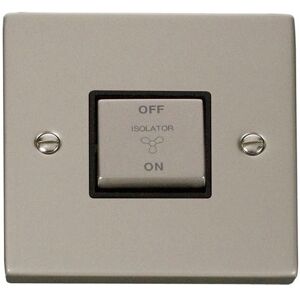 SE Home Pearl Nickel 10A 1 Gang Ingot 3 Pole Fan Isolation Switch in Metallic Silver Metallic Silver SE Home Pearl Nickel 10A 1 Gang Ingot 3 Pole Fan Isolation Switch in Metallic Silver Metallic Silver