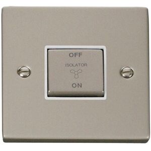 SE Home Pearl Nickel 10A 1 Gang Ingot 3 Pole Fan Isolation Switch in Metallic Silver Metallic Silver SE Home Pearl Nickel 10A 1 Gang Ingot 3 Pole Fan Isolation Switch in Metallic Silver Metallic Silver