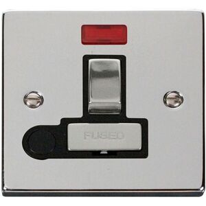 SE Home Polished Chrome 13A Fused Ingot Connection Unit Switched With Neon With Flex in Metallic Silver Metallic Silver SE Home Polished Chrome 13A Fused Ingot Connection Unit Switched With Neon With Flex in Metallic Silver Metallic Silver