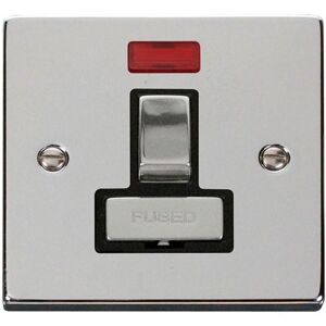 SE Home Polished Chrome 13A Fused Ingot Connection Unit Switched With Neon in Metallic Silver Metallic Silver SE Home Polished Chrome 13A Fused Ingot Connection Unit Switched With Neon in Metallic Silver Metallic Silver