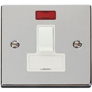 SE Home Polished Chrome 13A Fused Connection Unit Switched With Neon in Metallic Silver Metallic Silver SE Home Polished Chrome 13A Fused Connection Unit Switched With Neon in Metallic Silver Metallic Silver