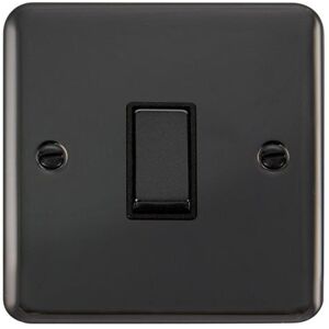 SE Home Curved Black Nickel 10A 1 Gang 2 Way Ingot Light Switch Black SE Home Curved Black Nickel 10A 1 Gang 2 Way Ingot Light Switch Black