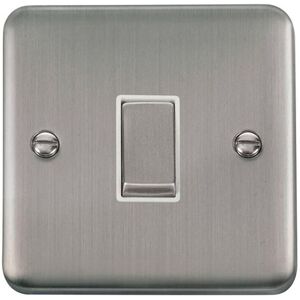 SE Home Curved Satinless Steel 10A 1 Gang 2 Way Ingot Light Switch in Silver Silver SE Home Curved Satinless Steel 10A 1 Gang 2 Way Ingot Light Switch in Silver Silver