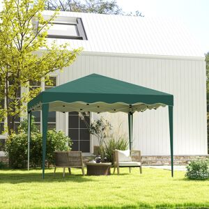 OUTSUNNY 3x3(m) Pop Up Gazebo Canopy Portable Tent Event Shelter with Carry Bag in Green Green OUTSUNNY 3x3(m) Pop Up Gazebo Canopy Portable Tent Event Shelter with Carry Bag in Green Green
