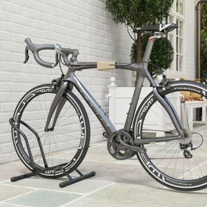 SPORTNOW Bike Stand Bicycle Storage Rack for Indoor Garages Flat Use in Black Black SPORTNOW Bike Stand Bicycle Storage Rack for Indoor Garages Flat Use in Black Black