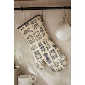 Ulster Weavers 'Herbs & Spices' Food Print Gauntlet Oven Glove in Grey Grey Ulster Weavers 'Herbs & Spices' Food Print Gauntlet Oven Glove in Grey Grey