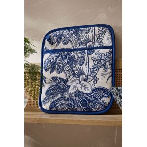 Ulster Weavers 'Willow Toile' Trees Print 100% Cotton Pot Mitt in Blue Blue Ulster Weavers 'Willow Toile' Trees Print 100% Cotton Pot Mitt in Blue Blue