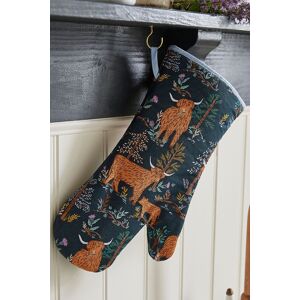 Ulster Weavers 'Connie the Cow' Trees Print Gauntlet Oven Glove in Navy Navy Ulster Weavers 'Connie the Cow' Trees Print Gauntlet Oven Glove in Navy Navy
