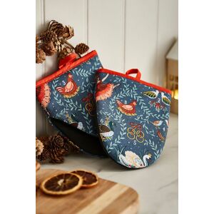 Ulster Weavers '12 Days of Christmas' Festive Print Pair of Micro Mitts in Green Green Ulster Weavers '12 Days of Christmas' Festive Print Pair of Micro Mitts in Green Green