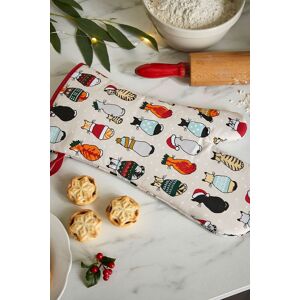 Ulster Weavers 'Cats In Waiting' Cats Print Gauntlet Oven Glove in Red Red Ulster Weavers 'Cats In Waiting' Cats Print Gauntlet Oven Glove in Red Red