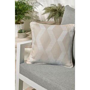 Fusion 'Rico' UV & Water Resistant Zig Zag Geo Print Outdoor Cushion in Natural Size: 43 cm x 43 cm Natural 43 cm x 43 cm Fusion 'Rico' UV & Water Resistant Zig Zag Geo Print Outdoor Cushion in Natural Size: 43 cm x 43 cm Natural 43 cm x 43 cm