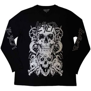 Slayer Skulls Band Logo Long Sleeve T-Shirt in Black Size: Medium Black M Slayer Skulls Band Logo Long Sleeve T-Shirt in Black Size: Medium Black M