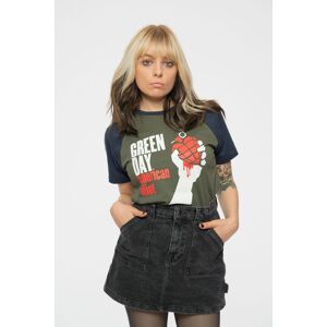 Green Day American Idiot Raglan T-Shirt in Green Size: Medium Green M Green Day American Idiot Raglan T-Shirt in Green Size: Medium Green M