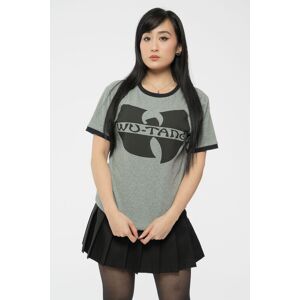 Wu Tang Clan Kantana Logo Ringer T-Shirt in Grey Size: Large Grey L Wu Tang Clan Kantana Logo Ringer T-Shirt in Grey Size: Large Grey L