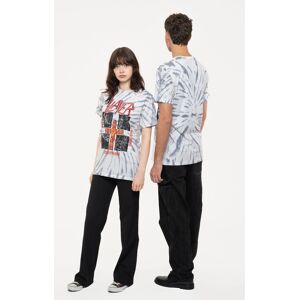 Slayer Quad Seasons Band Logo Dye Wash T-Shirt in White Size: Small White S Slayer Quad Seasons Band Logo Dye Wash T-Shirt in White Size: Small White S