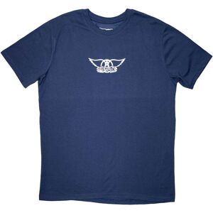 Aerosmith Wings Mini Band Logo T-Shirt in Navy Size: Medium Navy M Aerosmith Wings Mini Band Logo T-Shirt in Navy Size: Medium Navy M
