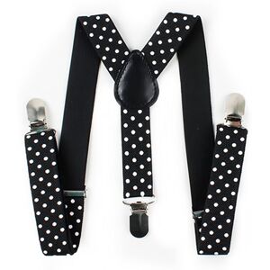 Neel Blue Men's Y Shape Elasticated Suspenders Metal Clips Braces in Black Black One Size Neel Blue Men's Y Shape Elasticated Suspenders Metal Clips Braces in Black Black One Size