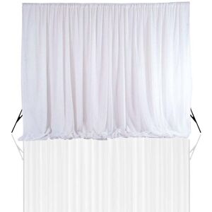 Neel Blue 150GSM Ice Silk Thicker Backdrop - 3x3 Metres in White White Neel Blue 150GSM Ice Silk Thicker Backdrop - 3x3 Metres in White White