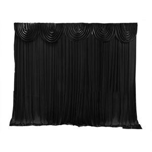 Neel Blue Ice Silk Backdrop - 3x6 Metres in Black Black Neel Blue Ice Silk Backdrop - 3x6 Metres in Black Black