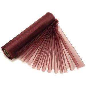 Neel Blue Organza Roll Snow Sheer Glitter Fabric for Wedding, Chair Sash, Party Decor - 29cm x 25m in Burgundy Burgundy Neel Blue Organza Roll Snow Sheer Glitter Fabric for Wedding, Chair Sash, Party Decor - 29cm x 25m in Burgundy Burgundy