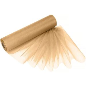 Neel Blue Organza Roll Snow Sheer Glitter Fabric for Wedding, Chair Sash, Party Decor - 29cm x 25m in Beige Beige Neel Blue Organza Roll Snow Sheer Glitter Fabric for Wedding, Chair Sash, Party Decor - 29cm x 25m in Beige Beige