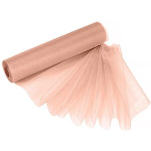 Neel Blue Organza Roll Snow Sheer Glitter Fabric for Wedding, Chair Sash, Party Decor - 29cm x 25m in Rose Gold Rose Gold Neel Blue Organza Roll Snow Sheer Glitter Fabric for Wedding, Chair Sash, Party Decor - 29cm x 25m in Rose Gold Rose Gold