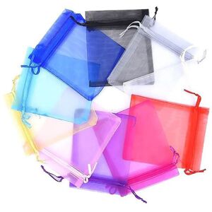 Neel Blue 50pcs Multi-Coloured Organza Bags Drawstring Gift & Jewellery Pouches, 9x12cm Size: 9x12 cm Multicolor 9x12 cm Neel Blue 50pcs Multi-Coloured Organza Bags Drawstring Gift & Jewellery Pouches, 9x12cm Size: 9x12 cm Multicolor 9x12 cm