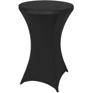 Neel Blue Cocktail Spandex Tablecloth High Top Round Table Cover, 32" x 43" in Black Black Neel Blue Cocktail Spandex Tablecloth High Top Round Table Cover, 32" x 43" in Black Black