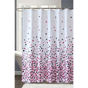 Neel Blue Grey & Black Square Design Shower Curtain - 180cm x 200cm Size: 180 cm width x 200 cm drop Black 180 cm width x 200 cm drop Neel Blue Grey & Black Square Design Shower Curtain - 180cm x 200cm Size: 180 cm width x 200 cm drop Black 180 cm width x 200 cm drop