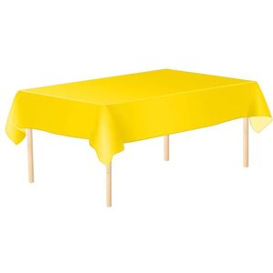 Neel Blue 137cm x 183cm Plastic Table Cover, Disposable PVC Tablecloth in Yellow Size: 137 cm x 183 cm Yellow 137 cm x 183 cm Neel Blue 137cm x 183cm Plastic Table Cover, Disposable PVC Tablecloth in Yellow Size: 137 cm x 183 cm Yellow 137 cm x 183 cm