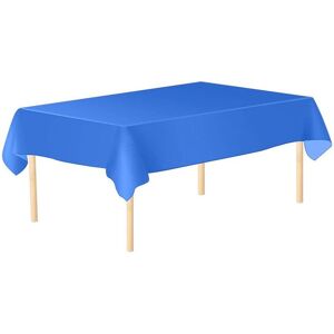 Neel Blue 137cm x 183cm Plastic Table Cover, Disposable PVC Tablecloth in Royal Size: 137 cm x 183 cm Royal 137 cm x 183 cm Neel Blue 137cm x 183cm Plastic Table Cover, Disposable PVC Tablecloth in Royal Size: 137 cm x 183 cm Royal 137 cm x 183 cm