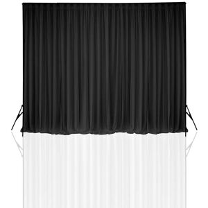 Neel Blue 150GSM Ice Silk Thicker Backdrop - 3x3 Metres in Black Black Neel Blue 150GSM Ice Silk Thicker Backdrop - 3x3 Metres in Black Black