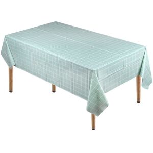 Neel Blue Checkered PVC Tablecloth, Plastic Table Cover, 137cm x 180cm in Light Blue Size: 137 cm x 180 cm Light Blue 137 cm x 180 cm Neel Blue Checkered PVC Tablecloth, Plastic Table Cover, 137cm x 180cm in Light Blue Size: 137 cm x 180 cm Light Blue 137 cm x 180 cm