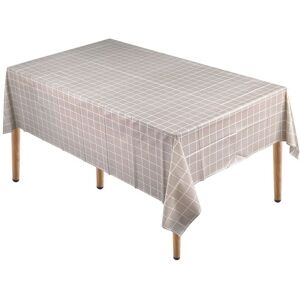 Neel Blue Checkered PVC Tablecloth, Plastic Table Cover, 137cm x 180cm in Light Grey Size: 137 cm x 180 cm Light Grey 137 cm x 180 cm Neel Blue Checkered PVC Tablecloth, Plastic Table Cover, 137cm x 180cm in Light Grey Size: 137 cm x 180 cm Light Grey 137 cm x 180 cm