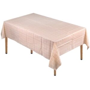 Neel Blue Checkered PVC Tablecloth, Plastic Table Cover, 137cm x 180cm in Beige Size: 137 cm x 180 cm Beige 137 cm x 180 cm Neel Blue Checkered PVC Tablecloth, Plastic Table Cover, 137cm x 180cm in Beige Size: 137 cm x 180 cm Beige 137 cm x 180 cm