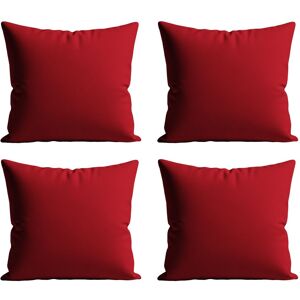 Snug City Waterproof Outdoor Garden Patio Cushion Cover & Inner Square Pack Of 4 in Red Size: 60 cm x 60 cm Red 60 cm x 60 cm Snug City Waterproof Outdoor Garden Patio Cushion Cover & Inner Square Pack Of 4 in Red Size: 60 cm x 60 cm Red 60 cm x 60 cm