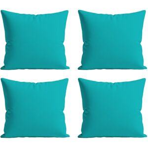 Snug City Waterproof Outdoor Garden Patio Cushion Cover & Inner Square Pack Of 4 in Teal Size: 45 cm x 45 cm Teal 45 cm x 45 cm Snug City Waterproof Outdoor Garden Patio Cushion Cover & Inner Square Pack Of 4 in Teal Size: 45 cm x 45 cm Teal 45 cm x 45 cm