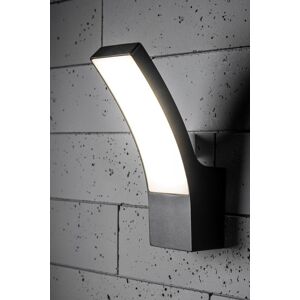 CGC Lighting 'Millie' Black Curved LED Wall Light Diecast Aluminium Opal Diffuser 4000k IP54 Black CGC Lighting 'Millie' Black Curved LED Wall Light Diecast Aluminium Opal Diffuser 4000k IP54 Black