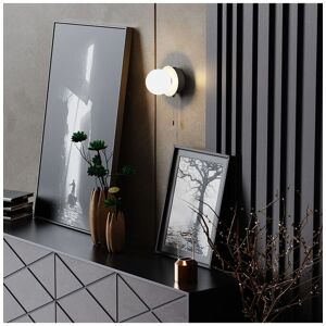 CGC Lighting 'Macie' White & White Opal Globe LED Rechargeable Magnetic USB Reading Bedside Wall Light Pull Cord Switch White CGC Lighting 'Macie' White & White Opal Globe LED Rechargeable Magnetic USB Reading Bedside Wall Light Pull Cord Switch White