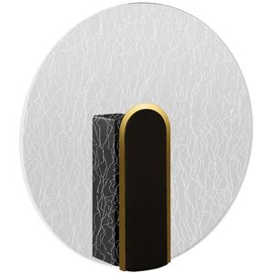 CGC Lighting Crackle Indoor Round LED Wall Light Black Gold & Crackle Glass Effect 6W 4200k Natural White 730lm Black CGC Lighting Crackle Indoor Round LED Wall Light Black Gold & Crackle Glass Effect 6W 4200k Natural White 730lm Black