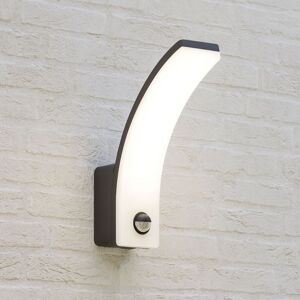 CGC Lighting Paris Graphite Curved LED Wall Light with PIR Motion Sensor Full Opal Front Diffuser in Dark Grey Dark Grey CGC Lighting Paris Graphite Curved LED Wall Light with PIR Motion Sensor Full Opal Front Diffuser in Dark Grey Dark Grey