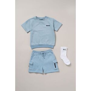 Bench Boy's 3-Piece Sweatshirt, Short & Crew Sock Outfit Set in Blue Size: 18-24 m Blue 18-24 m Bench Boy's 3-Piece Sweatshirt, Short & Crew Sock Outfit Set in Blue Size: 18-24 m Blue 18-24 m