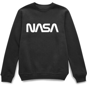 NASA Official Worm Logotype Sweatshirt in Black Size: XL Black XL NASA Official Worm Logotype Sweatshirt in Black Size: XL Black XL