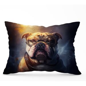 Warren Reed - Designer Bulldog Splashart Golden Cushions in Brown Size: 33 cm x 48 cm Brown 33 cm x 48 cm Warren Reed - Designer Bulldog Splashart Golden Cushions in Brown Size: 33 cm x 48 cm Brown 33 cm x 48 cm