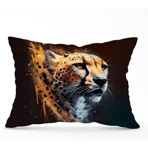 Warren Reed - Designer Cheetah Face Splashart Dark Background Cushions in Yellow Size: 33 cm x 48 cm Yellow 33 cm x 48 cm Warren Reed - Designer Cheetah Face Splashart Dark Background Cushions in Yellow Size: 33 cm x 48 cm Yellow 33 cm x 48 cm